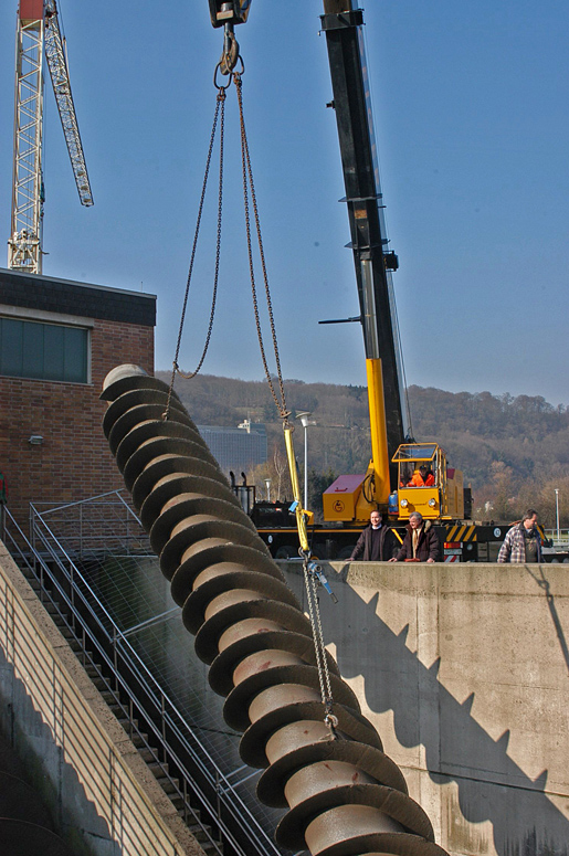 Landy screw pump for STP Lahnstein, Germany