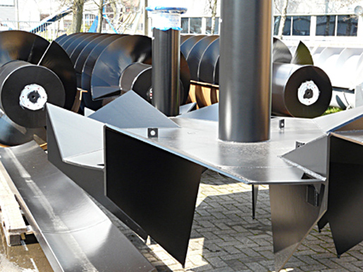 Landy screw pumps and surface aerators at our premises