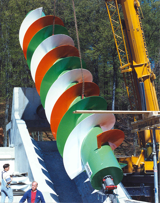 Landy screw pump for fun park “Rio Grande” in Germany
